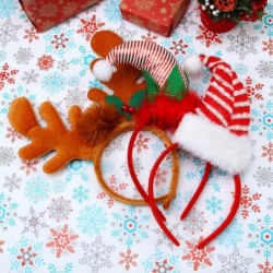 6 Pack Christmas Headbands Elves Party Hats Christmas Reindeer Costume Headbands for Christmas Holiday Party $21.03 Kids' Par...