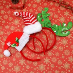 6 Pack Christmas Headbands Elves Party Hats Christmas Reindeer Costume Headbands for Christmas Holiday Party $21.03 Kids' Par...