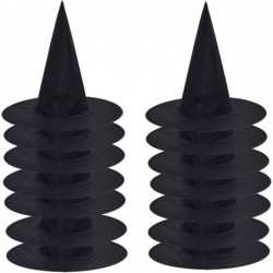 16 pcs Halloween Black Witch Hat for Party Masquerade Cosplay Costume Accessory Daily for Halloween Carnival Party Black $22....