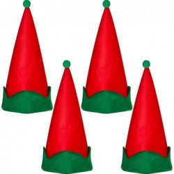 4 Pieces Red Felt Elf Hats Christmas Santa Elf Hat Xmas Holiday Party Costume Favors Gifts Accessories for Teens $24.27 Kids'...