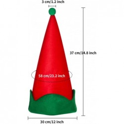 4 Pieces Red Felt Elf Hats Christmas Santa Elf Hat Xmas Holiday Party Costume Favors Gifts Accessories for Teens $24.27 Kids'...