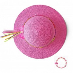 Girls Tea Party Dress up Sets Set of 7 Straw Hats in Assorted Colors $36.29 Kids' Party Hats