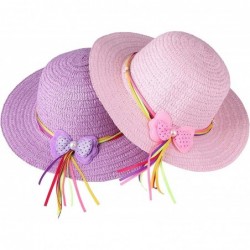 Girls Tea Party Dress up Sets Set of 7 Straw Hats in Assorted Colors $36.29 Kids' Party Hats