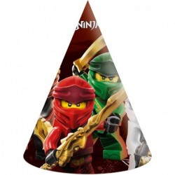 Lego Ninjago Cone Shaped Paper Party Hats (6pk) $17.14 Kids' Party Hats