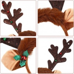 Christmas Antler Headband Reindeer Antlers Headband Deer Antler Headband Glitter Reindeer Hair Hoop $26.35 Kids' Party Hats