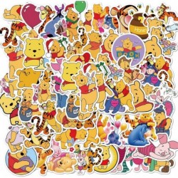 Winnie The Pooh Stickers| 50pcs PVC Waterproof Cute Disney Vinyl Decals Stickers Piglet Eeyore Pooh Bear Tigger Stickers Gift...