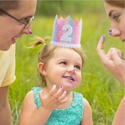 Baby 2nd Birthday Rainbow hat - Pastel Rainbow Birthday hat Baby's Birthday Photo Props Mini Rainbow Crown Party Decorations ...