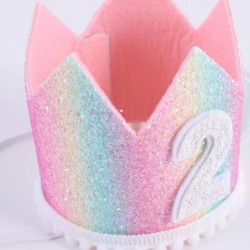 Baby 2nd Birthday Rainbow hat - Pastel Rainbow Birthday hat Baby's Birthday Photo Props Mini Rainbow Crown Party Decorations ...