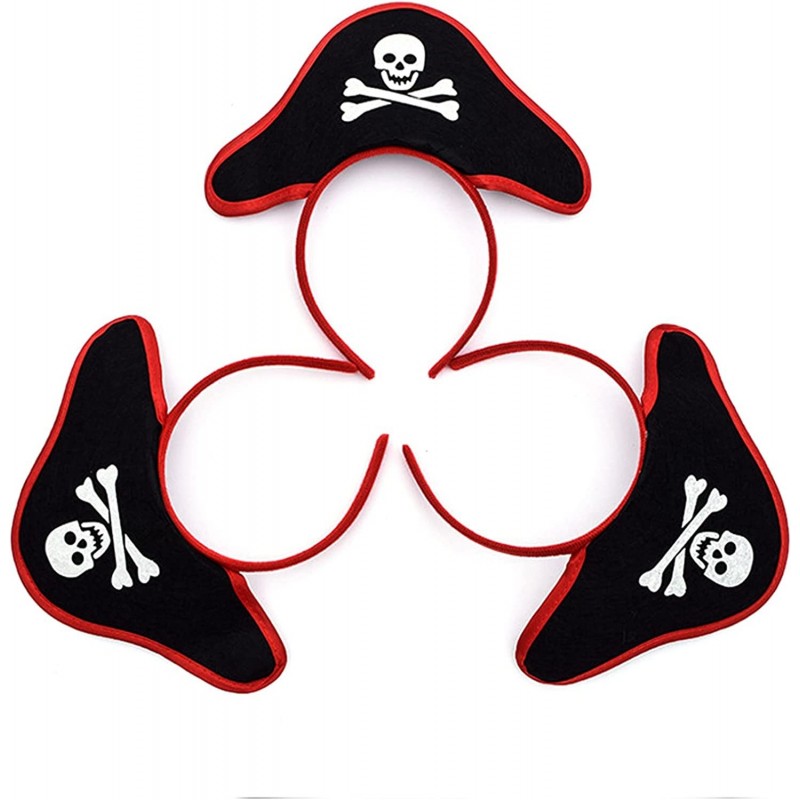 Halloween Pirate Skull Hat Headband Halloween Masquerade Cosplay Costume Accessories 3Pcs $15.75 Kids' Party Hats