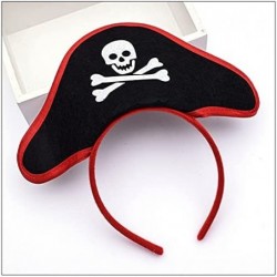 Halloween Pirate Skull Hat Headband Halloween Masquerade Cosplay Costume Accessories 3Pcs $15.75 Kids' Party Hats