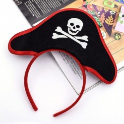 Halloween Pirate Skull Hat Headband Halloween Masquerade Cosplay Costume Accessories 3Pcs $15.75 Kids' Party Hats