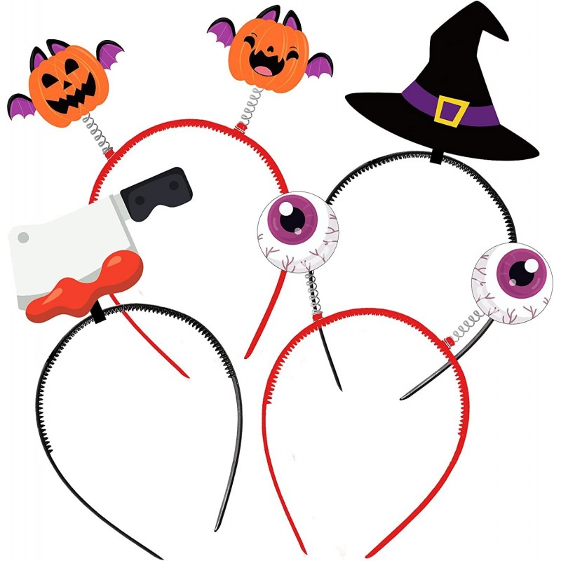 8PCS Halloween Head Boppers Headbands – Party Accessories Favors Supplies Decorations - Pumpkin Witch Hat Eyeballs Headwear $...