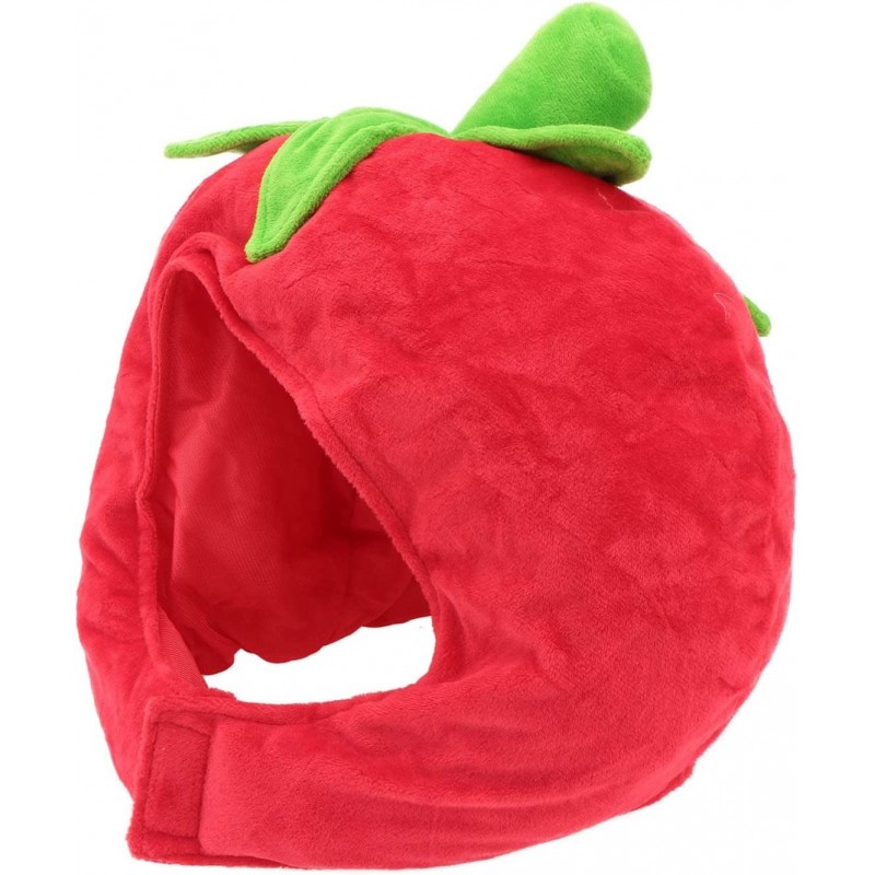 Funny Party Hat Tomato Shaped Costume Plush Novelty Fruits Headgear for Carnival Party Cosplay Hood Hat $44.60 Kids' Party Hats