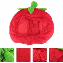 Funny Party Hat Tomato Shaped Costume Plush Novelty Fruits Headgear for Carnival Party Cosplay Hood Hat $44.60 Kids' Party Hats