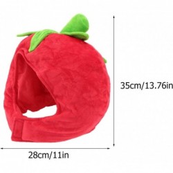 Funny Party Hat Tomato Shaped Costume Plush Novelty Fruits Headgear for Carnival Party Cosplay Hood Hat $44.60 Kids' Party Hats