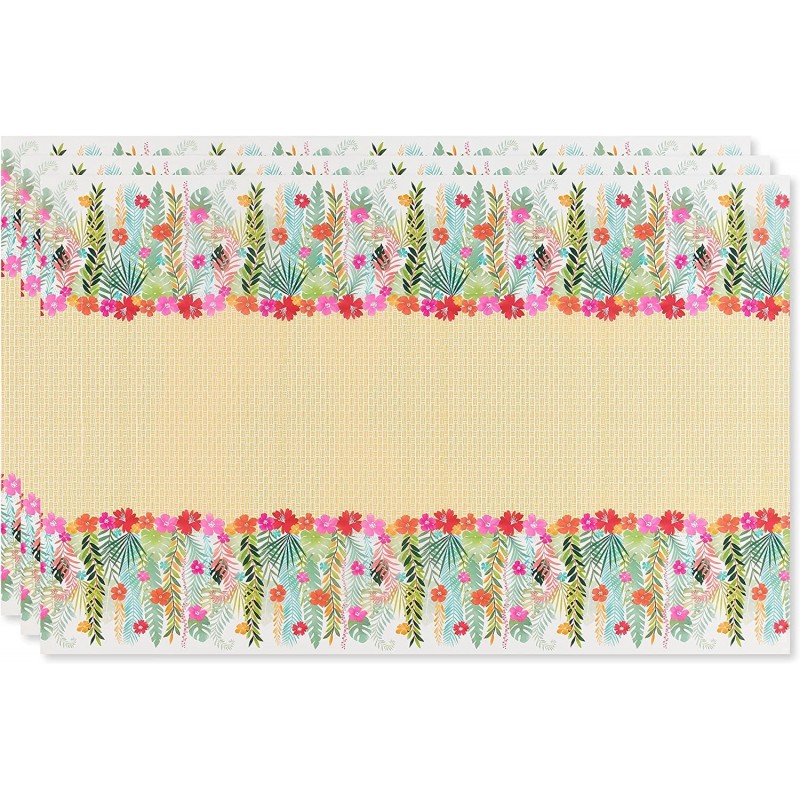 Tropical Luau Party Supplies Plastic Table Covers (3-Count) $19.59 Kids' Party Tablecovers