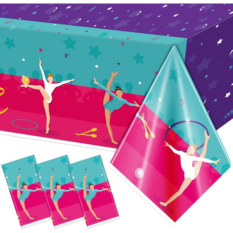 Gymnastics Tablecloth Gymnastics Birthday Party Supplies Gymnastics Theme Party Decorations Gymnastics Tablecovers Gymnastics...