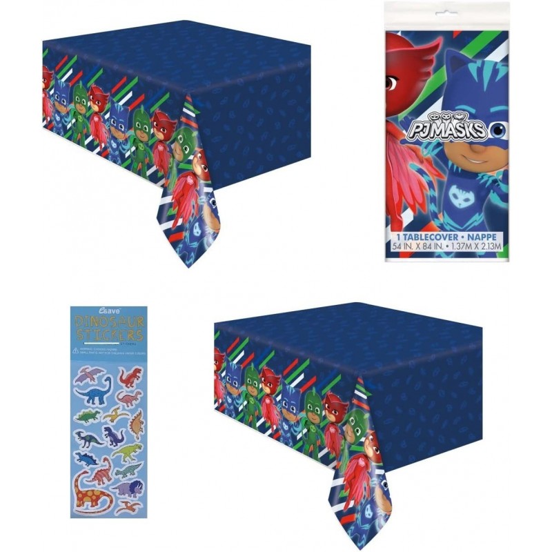 PJ Masks Birthday Party Supplies Decoration Bundle Pack Includes Plastic Table Covers - 2 Pack $21.16 Kids' Party Tablecovers