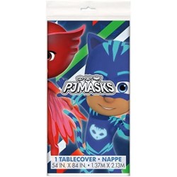 PJ Masks Birthday Party Supplies Decoration Bundle Pack Includes Plastic Table Covers - 2 Pack $21.16 Kids' Party Tablecovers