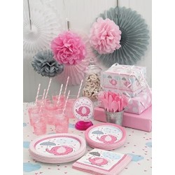 Party Tableware 6.5" Pink $14.63 Kids' Party Tablecovers