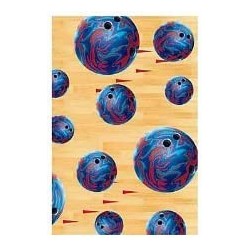 Bowling Border Table Cover $26.72 Kids' Party Tablecovers