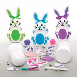 AT413 Build A Bunny Kits - Pack of 4 Creative Easter Art and Craft Supplies for Kids to Make and Decorate $98.12 Kids' Drawin...