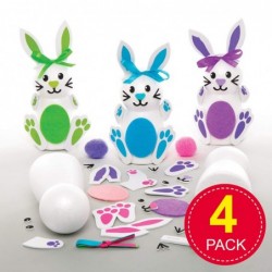 AT413 Build A Bunny Kits - Pack of 4 Creative Easter Art and Craft Supplies for Kids to Make and Decorate $98.12 Kids' Drawin...