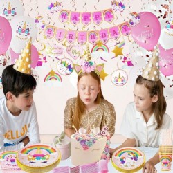 Unicorn Birthday Party Supplies - All in One Rainbow Unicorn Decorations for Birthday Party - Have a Memorable Unicorn Theme ...