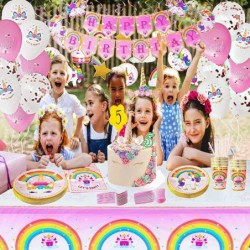 Unicorn Birthday Party Supplies - All in One Rainbow Unicorn Decorations for Birthday Party - Have a Memorable Unicorn Theme ...