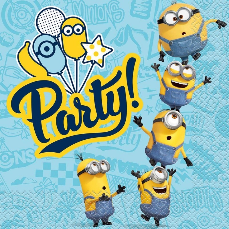 Despicable Me Minions Paper Lunch Napkins - 16 Pcs multicolor one size $11.92 Kids' Party Tableware