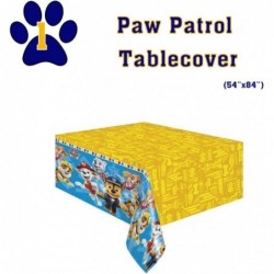 Paw Patrol Birthday Supplies Pack for 16 with Plates Cups Napkins Table Cover Paper Masks Candle Banner Swirls and Pin $60.25...