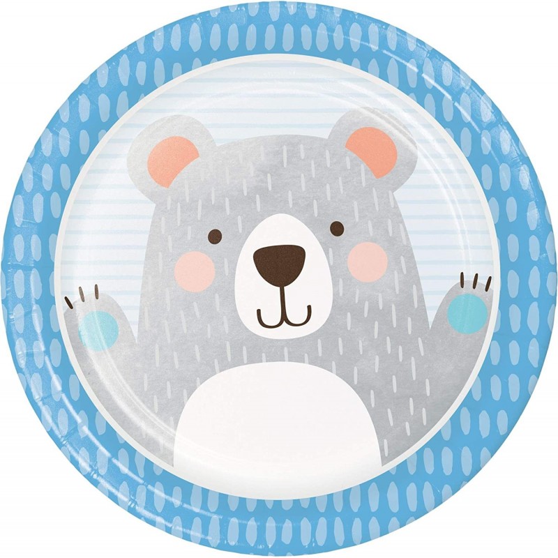 Party Supplies Bear Party Paper Plates Plate Dinner Multicolor 9" 8ct $12.56 Kids' Party Tableware