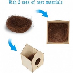 Bird House Kits for Children to Build with Nests 2 Pack Kids Gardening Craft kit DIY Wooden Birdhouse to Paint Bird Feeder fo...