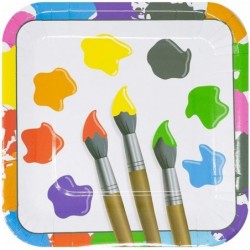 Art Value Party Supplies Pack (60 Pieces for 16 Guests) - Art Party Decorations Paint Party Decorations Artist Party Favors A...