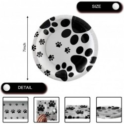 Dog Paw Prints Birthday Party Supplies 20 Plates and 20 Napkins and Tablecloth Dog Paw Prints Theme Birthday Party Decoration...