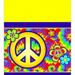 Hippie Party Supplies Pack Serves 16: | Hippie Birthday Party Suupplies | 60's 70's | Dessert Plates and Napkins Cups and Tab...