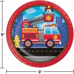 Fire Truck Paper Plates 24 ct $30.90 Kids' Party Tableware