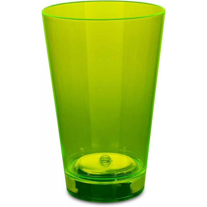 LED Light Up Neon Green 12oz Plastic Drinking Glass - St Patricks Day Party Favor $18.32 Kids' Party Tableware