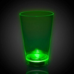 LED Light Up Neon Green 12oz Plastic Drinking Glass - St Patricks Day Party Favor $18.32 Kids' Party Tableware