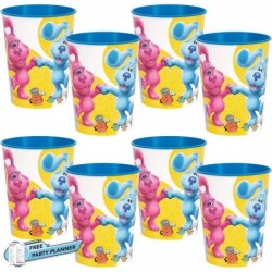 8 Count Blue's Clues Plastic Cups | Holds 16 oz | Halloween Parties School Carnival Trick or Treat Kids Disposable Partyware ...