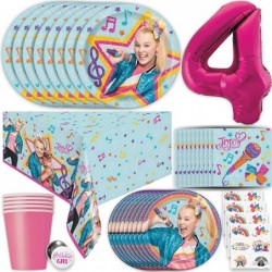 Jojo Siwa Birthday Party Supplies and Decorations Jojo Siwa Party Supplies for 4 Year Olds Serves 16 Guests With 4 Balloon Ta...