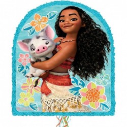 Moana Pull String Pinata Party Activity Supplies 2lb Filler Capacity 17.5" x 22 $58.01 Piñatas