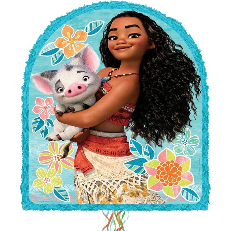 Moana Pull String Pinata Party Activity Supplies 2lb Filler Capacity 17.5" x 22 $58.01 Piñatas