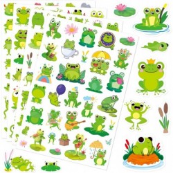 Frog Stickers Summer Spring Happy Honey Frog Decal Sticker 760 Counts Party Cute Gifts Goodie Bags Decor School Reward Birthd...