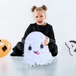 Halloween Pinata White Ghost Pinata 3D Halloween Pull String Pinata Funny Halloween Pinata Large Pinata for Teens Adults Hall...