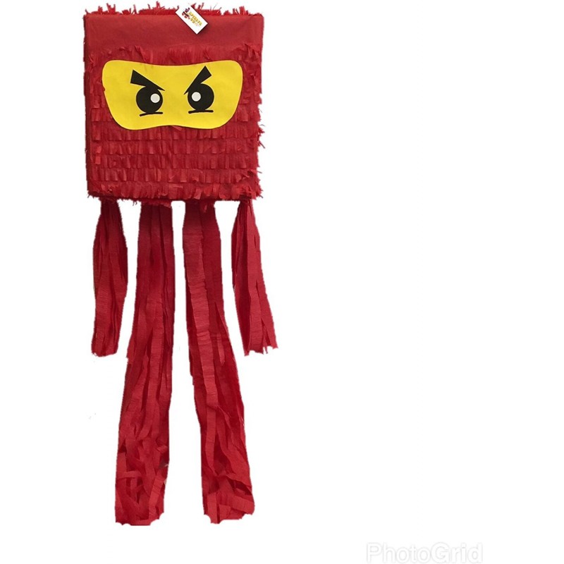 Ninja Pinata Red Color Ninja Pinata Ninja Birthday Ninja Party Decorations Ninja Party Supplies $57.55 Piñatas