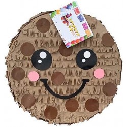 APINATA4U Chocolate Chip Cookie Pinata 16" Smiling Cookie Milk & Cookies Party Pinata Milk and Cookies Party Decoration $56.9...