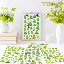 Frog Stickers Summer Spring Happy Honey Frog Decal Sticker 760 Counts Party Cute Gifts Goodie Bags Decor School Reward Birthd...