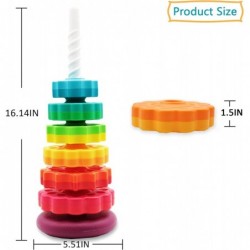 (1 PCS) Spinning Stacking Toys Spin Toys ABS Plastic and Color Rainbow Design Focus on Children Educational and Interactive L...