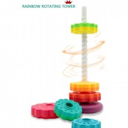 (1 PCS) Spinning Stacking Toys Spin Toys ABS Plastic and Color Rainbow Design Focus on Children Educational and Interactive L...